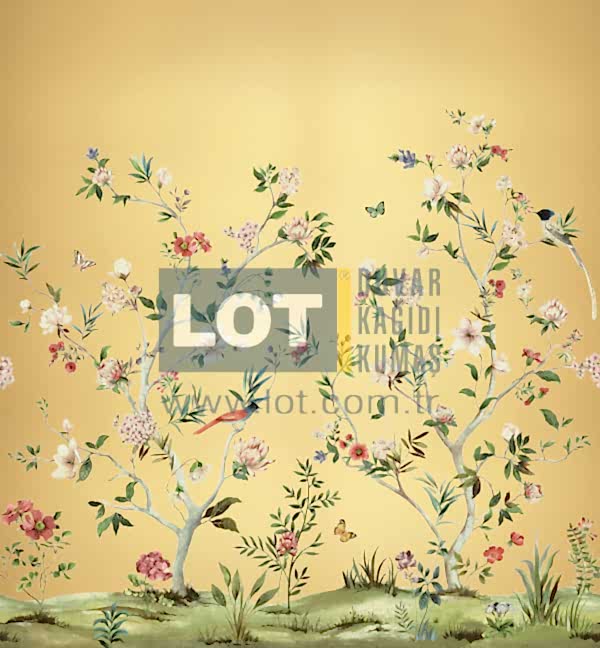 Chinoiserie Magnolia Mural DB33603M