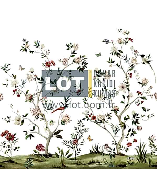 Chinoiserie Magnolia Mural DB31500M