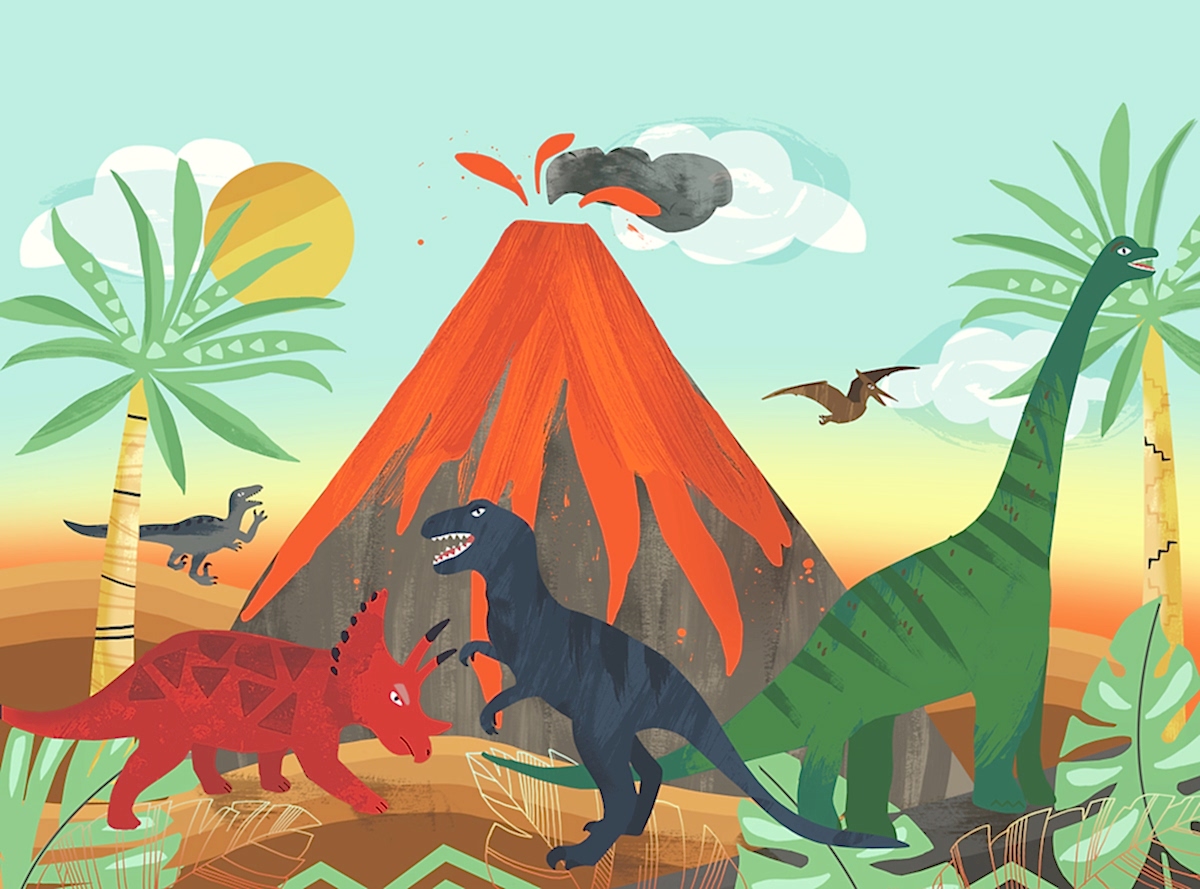 Dinosaur Mural FA42800M